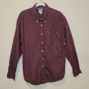 Cinch Patterned Button Down Shirt